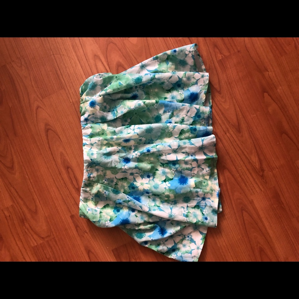 flowy floral shorts